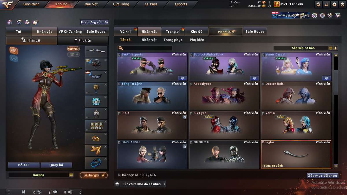 shop acc cf uy tin gia re